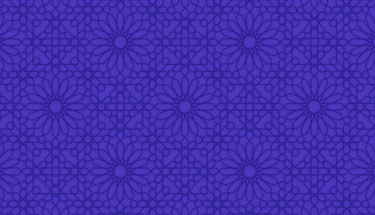 Abstract violet background with ornament